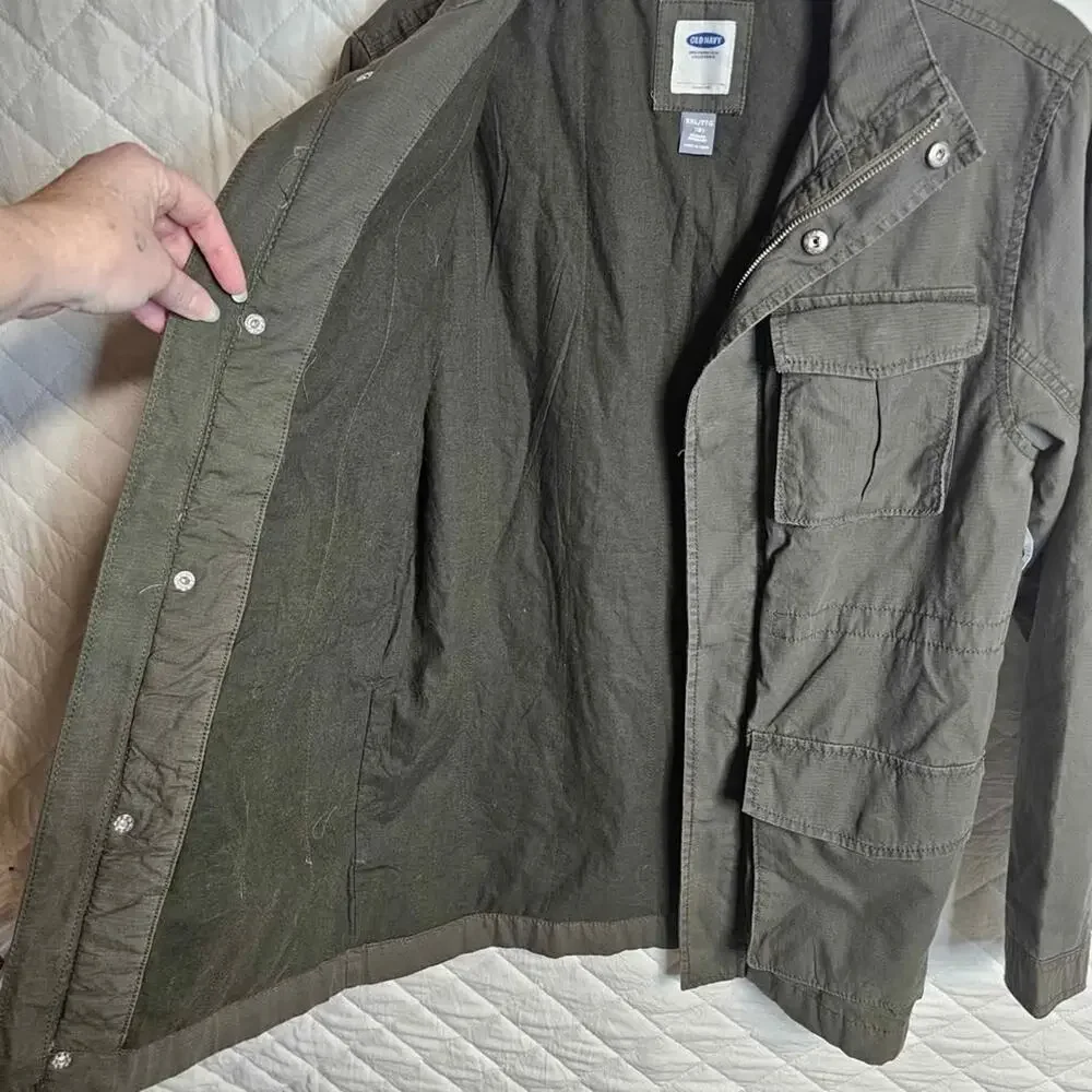 NWT Old Navy Military Green Jacket Youth XXL (18)